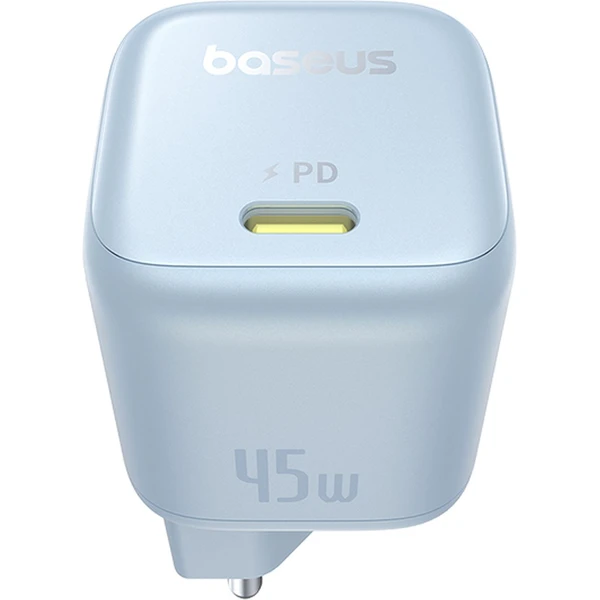 Rýchlonabíjačka do siete Baseus PicoGo GaN 45W USB-C PD modá - Nabíjačky - Obrázok BEGE000L01
