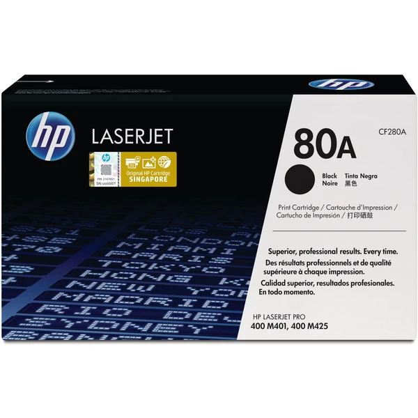 HP CF280A č. 80A Čierna originálna - Tonery - Hlavný obrázok