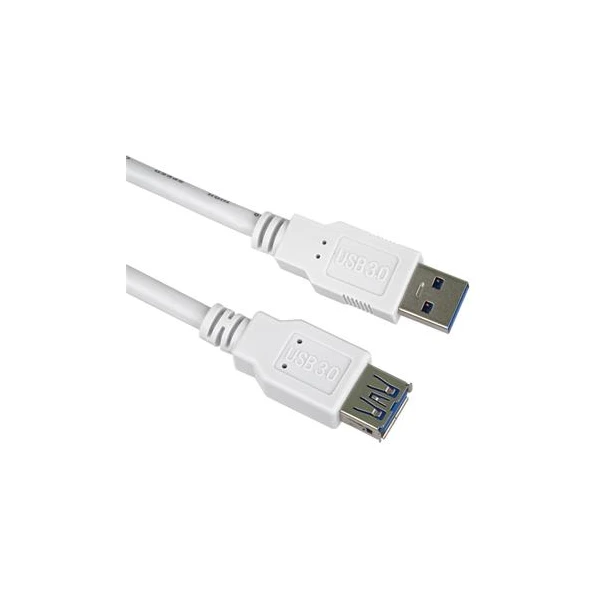 PremiumCord USB-A/USB-A predlžovací kábel 2m biely - Káble a redukcie - Hlavný obrázok