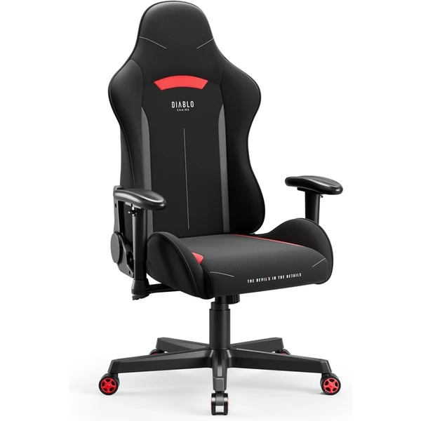 Diablo X-Starter Normal Size látková herná stolička čierno-červená - Stoličky - Obrázok BGCG000K01