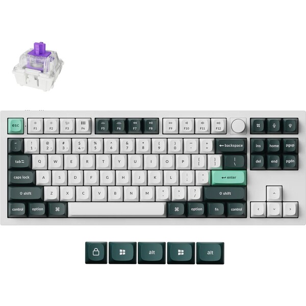 Keychron Q3 HE herná klávesnica (US) biela