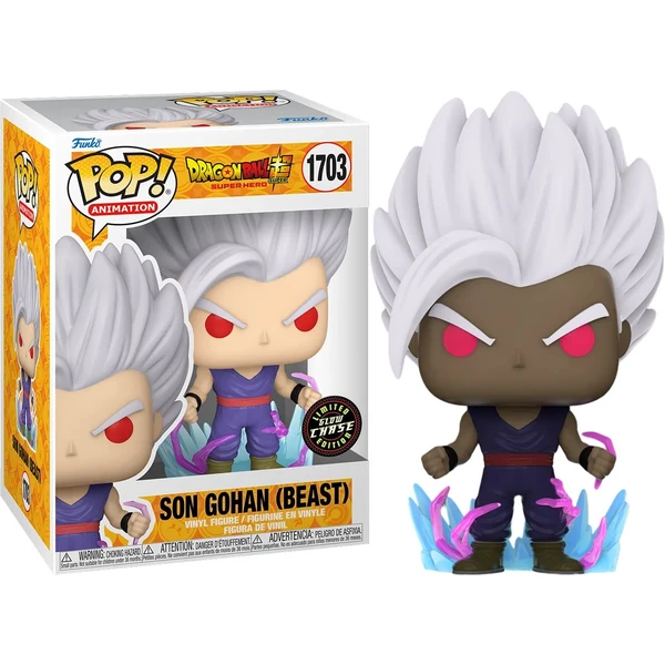 Funko POP! #1703 Animation: Dragon Ball Super: Super Hero Son Gohan (Šanca na chase) (GITD) - Funko POP! - Obrázok BGMA000K01