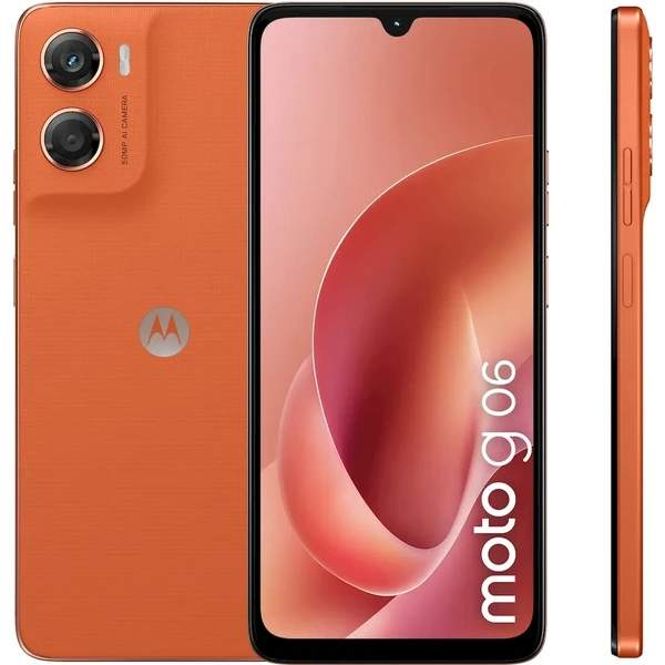 Motorola Moto G06 8GB/256GB DS GSM PANTONE oranžový - Mobilné telefóny - Obrázok BGQK000K01