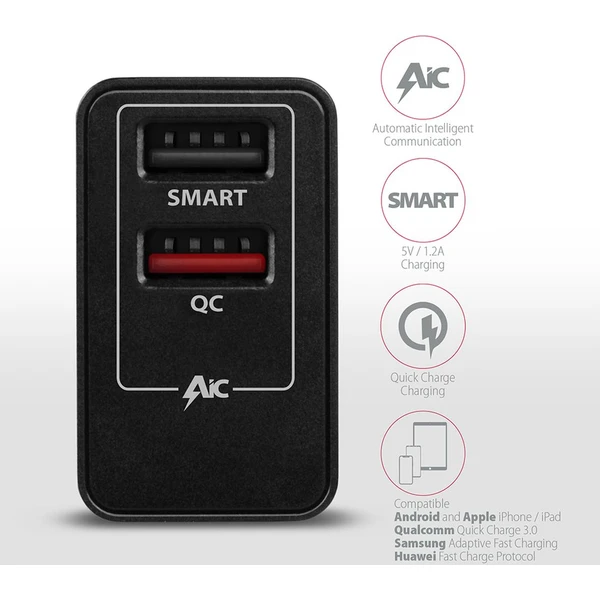 AXAGON nabíjačka 2x port USB-A 24W - Nabíjačky - Obrázok BHD0700301