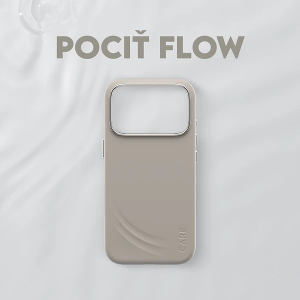 PanzerGlass® CARE Flow kryt s MagSafe Apple iPhone 17 Pro Vanilla - Puzdra - Obrázok BIDH000K01