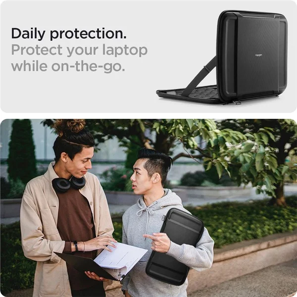 Spigen Rugged Armor Pro púzdro MacBook Pro 14" M4 2024/M3 2023/M2 2023/M1 2021 čierne - Puzdra - Obrázok BIEZ600301