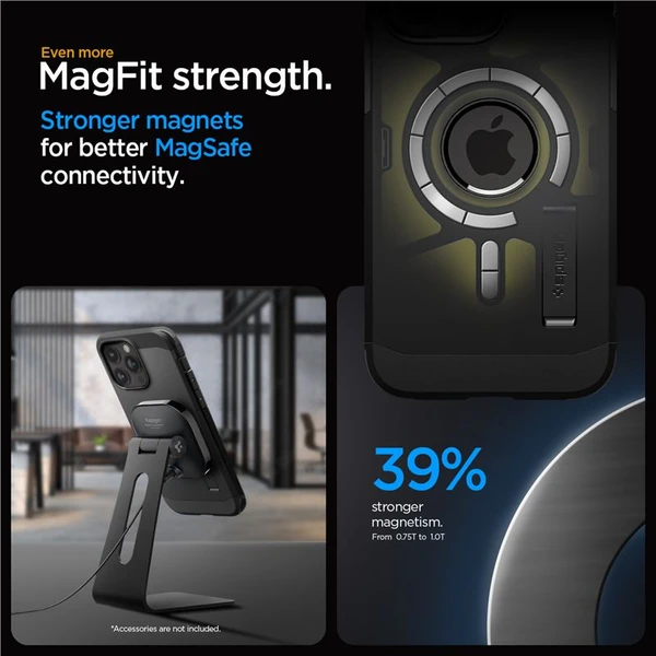 Spigen Tough Armor MagFit kryt iPhone 15 Pro Max čierny - Puzdra - Obrázok BK09000601