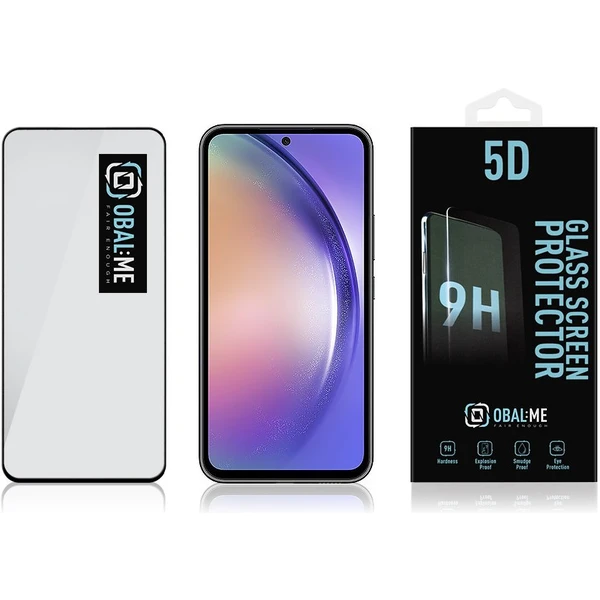 Obal:Me 5D tvrdené sklo Samsung Galaxy A54 5G čierne - Ochranné fólie a sklo - Obrázok BKK6000701