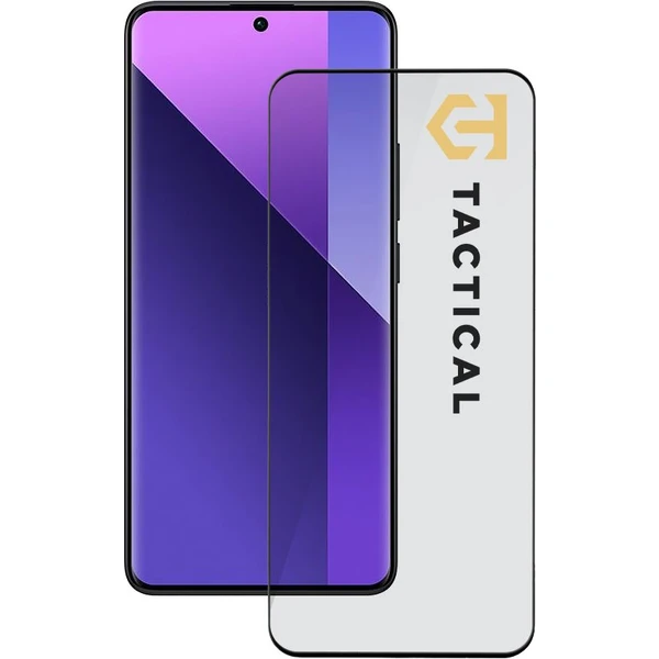 Tactical Glass Shield 5D sklo pre Xiaomi Redmi Note 13 Pro+ 5G čierne - Ochranné fólie a sklo - Hlavný obrázok