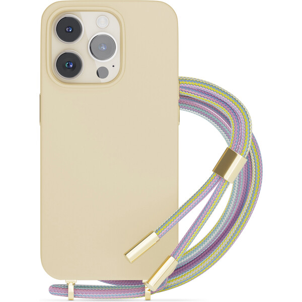 E-shop EPICO silikónový kryt so šnúrkou pre iPhone 14 Pro Max ružový