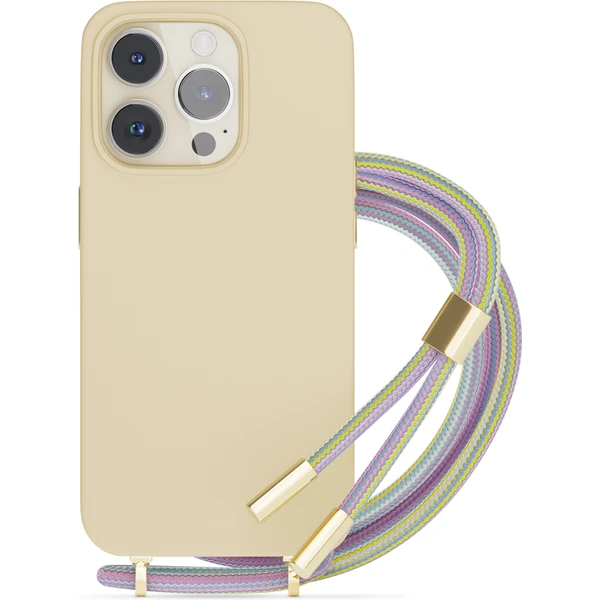 EPICO silikónový kryt so šnúrkou pre iPhone 14 Pro Max ružový - Puzdra - Hlavný obrázok