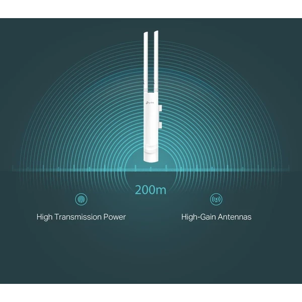 TP-Link EAP110-outdoor vonkajší access point biely - Access pointy - Obrázok BLISF00101