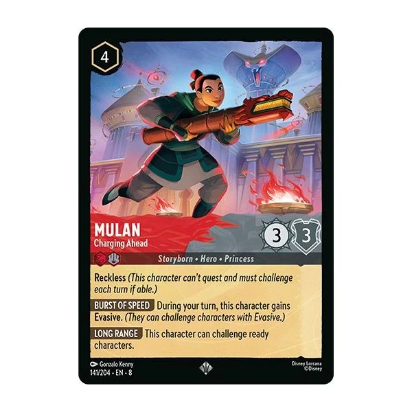 Disney Lorcana: Reign of Jafar - Starter Deck Ruby & Steel (Mulan & Stitch) - Disney Lorcana TCG - Obrázok BN1H000L01