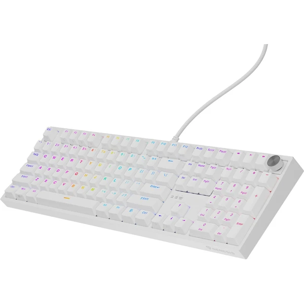 Genesis Thor 404 herná klávesnica Outemu Peach Silent US biela - Klávesnice - Obrázok BOBE000K01