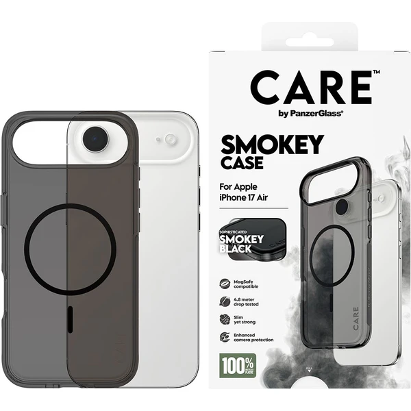 PanzerGlass® CARE Smokey kryt s MagSafe Apple iPhone Air dymový/čierny - Puzdra - Obrázok BODH000K01