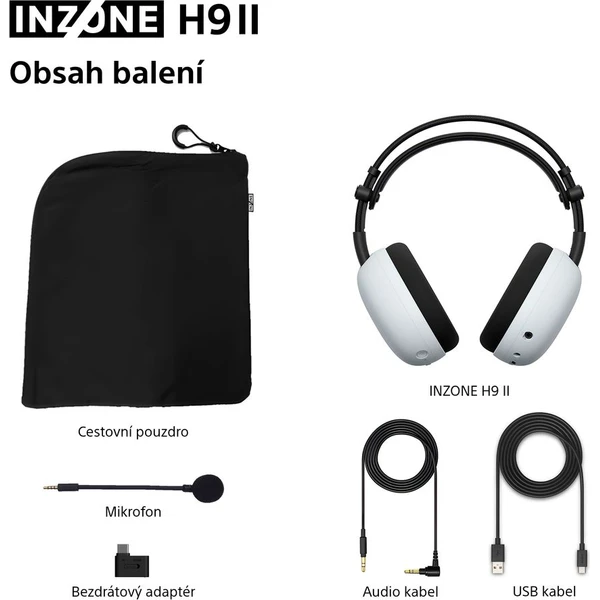 Sony INZONE H9 II herné bezdrôtové slúchadlá biela - Slúchadlá - Obrázok BPBH000K01