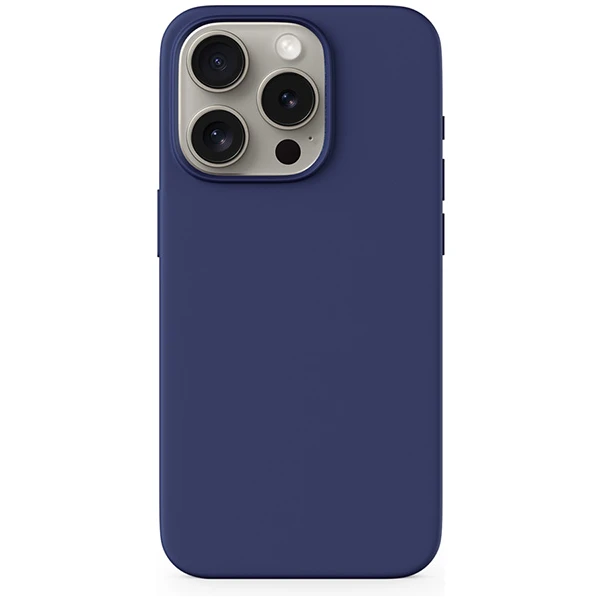 Epico Mag+ Silicone Case iPhone 15 Plus kompatibilný s MagSafe modrý - Puzdra - Hlavný obrázok