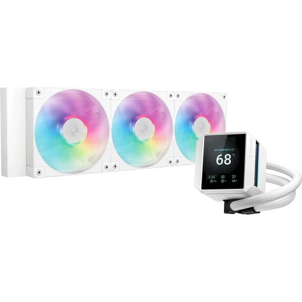DEEPCOOL MYSTIQUE 360 ARGB biely - Chladiče - Hlavný obrázok