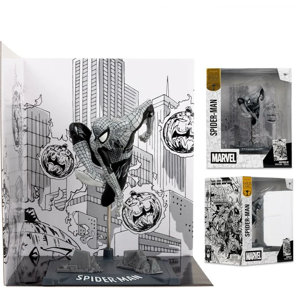 Figúrka McFarlane Toys Marvel Collection 1/10 - Spiderman #6 (Line Art) (Gold Label) 10 cm - Figúrky - Obrázok BS3G000K01