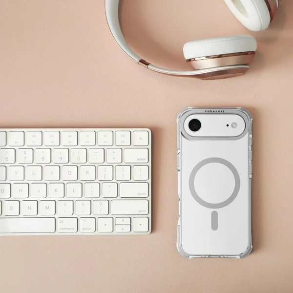 Cubenest MagPro Strong Guard MagSafe kryt iPhone Air biely - Puzdra - Obrázok BSBK000K01