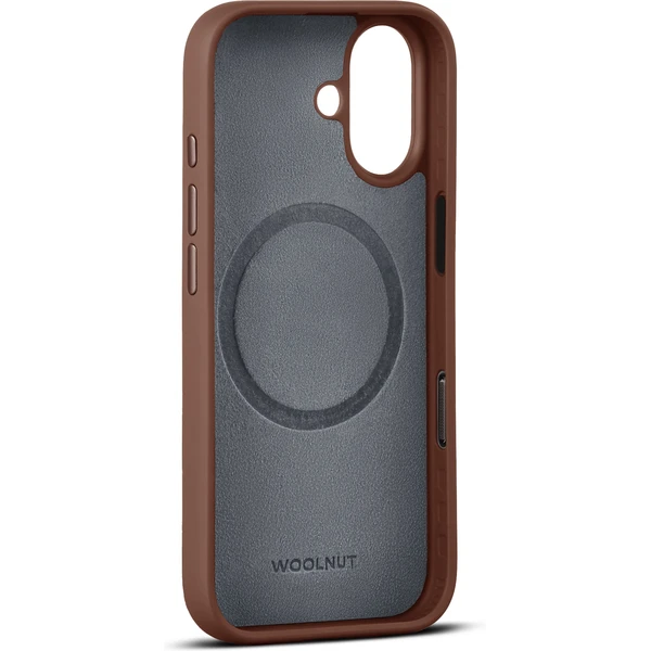 Woolnut MagSafe kožený kryt iPhone 17 hnedý - Puzdra - Obrázok BTLH000K01