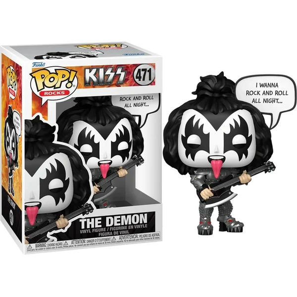 Funko POP! #471 Rocks: KISS - The Demon (Rock & Roll All Night) (Sayings) - Funko POP! - Hlavný obrázok