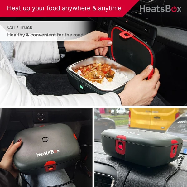 Faitron HeatsBox DRIVE šikovný ohrievací obedový box do auta šedý - Domáce spotrebiče - Obrázok BV2H000K01