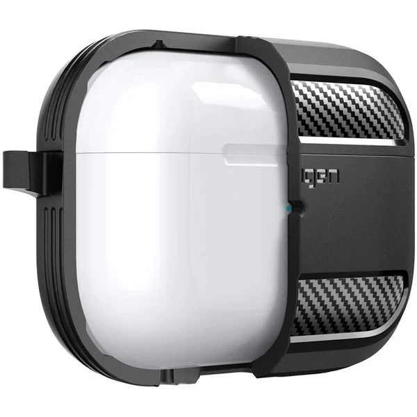 Spigen Rugged Armor puzdro pre AirPods Pro 2 čierne - Puzdra - Obrázok BVK0000N01