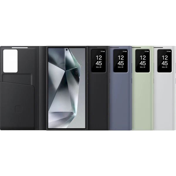 Samsung Smart View Wallet Case Galaxy S24 Ultra Zelený - Puzdra - Obrázok BWR1000N01