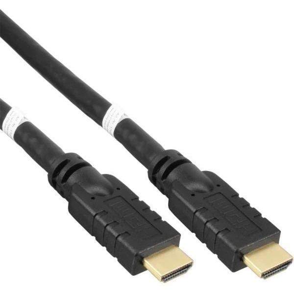 PremiumCord HDMI 2.0/HDMI 2.0 kábel s ethernetom a zosilňovačom 4K 10m čierny - Káble a redukcie - Hlavný obrázok