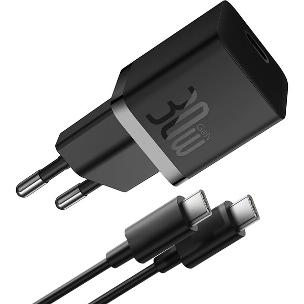 E-shop Baseus GaN5 30W USB-C nabíjačka do siete čierna