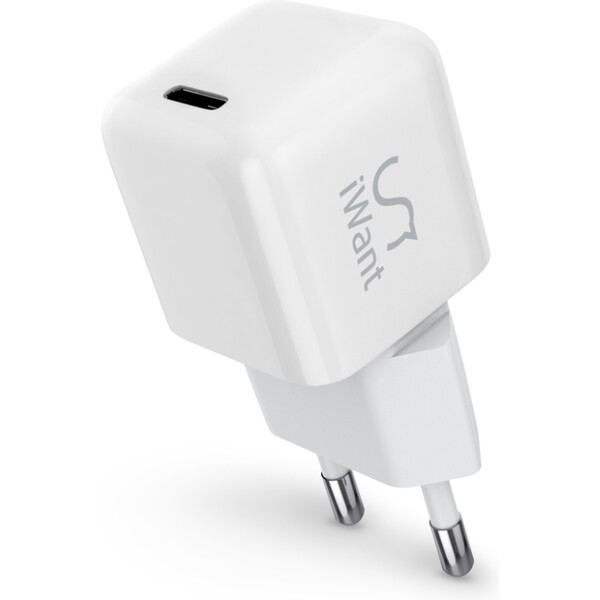 iWant 30W GaN mini sieťová USB-C nabíjačka