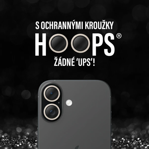 PanzerGlass® Hoops skla Apple iPhone 17/16/16 Plus trblietavo zlaté - Ochranné fólie a sklo - Obrázok BYEH000K01