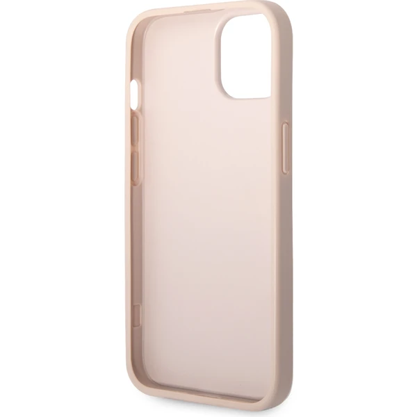Guess PU 4G Metal Logo kryt iPhone 15 ružový - Puzdra - Obrázok BYK8000601