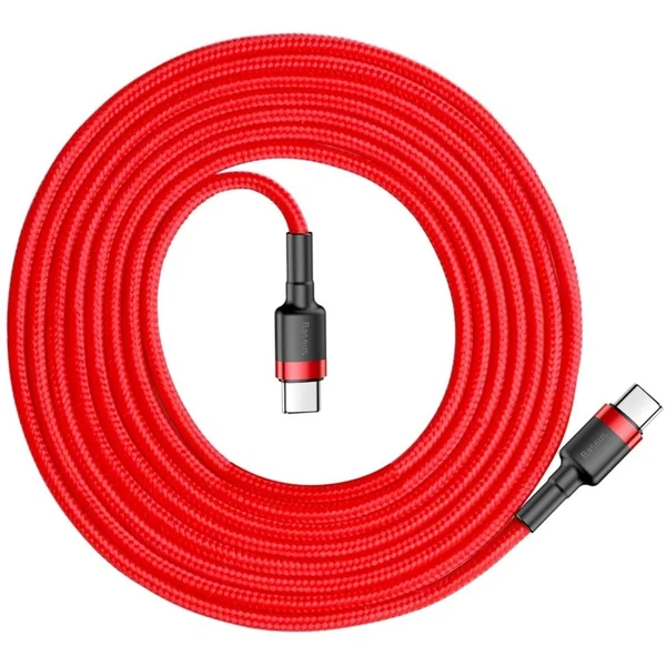 Baseus Cafule USB-C/USB-C napájací kábel 60W 2m červený - Káble a redukcie - Obrázok BZ95300401