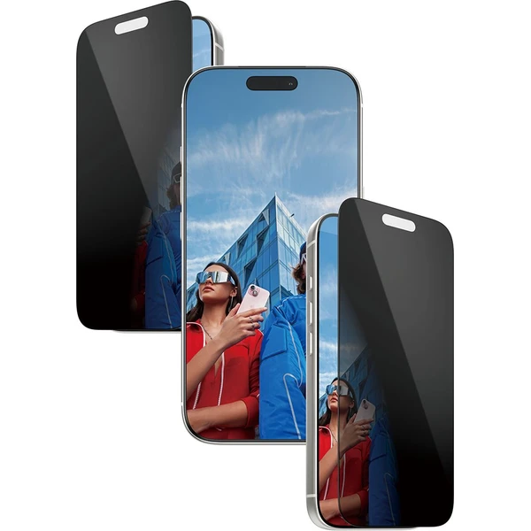 PanzerGlass® Privacy sklo Apple iPhone 17 Pro s inštalačným rámčekom - Ochranné fólie a sklo - Obrázok C0KH000K01