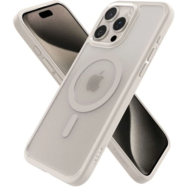 Spigen Ultra Hybrid MagSafe iPhone 15 Pro béžový - Puzdra - Obrázok C1B2000N01