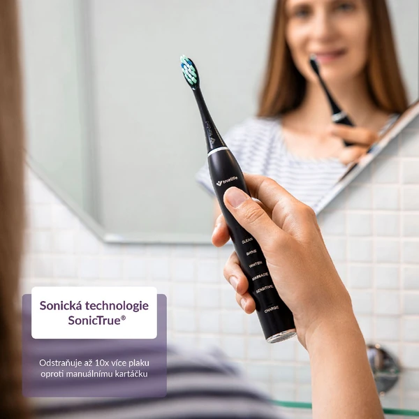 TrueLife SonicBrush Clean30 sonická zubná kefka čierna - Zubné kefky - Obrázok C1H0000P01
