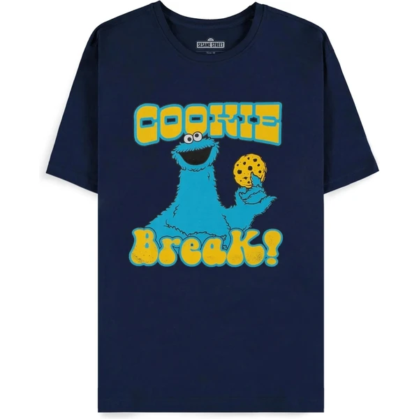 Pánske tričko s krátkym rukávom Difuzed Sesame Street Cookie Monster - L - Tričká - Hlavný obrázok