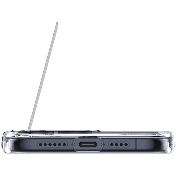 Spigen Caseology Capella kryt so stojanom s MagFit iPhone 15 Pre číry/biely - Puzdra - Obrázok C1W4000L01