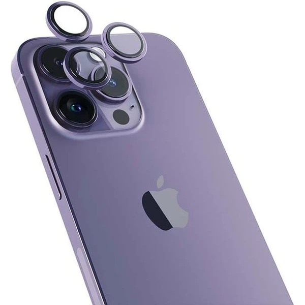 EPICO ochranné sklíčka na šošovky kamery Apple iPhone 14 Pro / 14 Pro Max tmavo fialová - Ochranné fólie a sklo - Hlavný obrázok