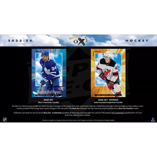 Hokejové karty Upper Deck 2023/24 Skybox E-X 2000 Hockey Hobby Balíček - Hokejové karty - Obrázok C24D000K01