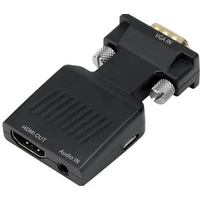 PremiumCord VGA + 3,5mm -> HDMI redukcia čierna - Káble a redukcie