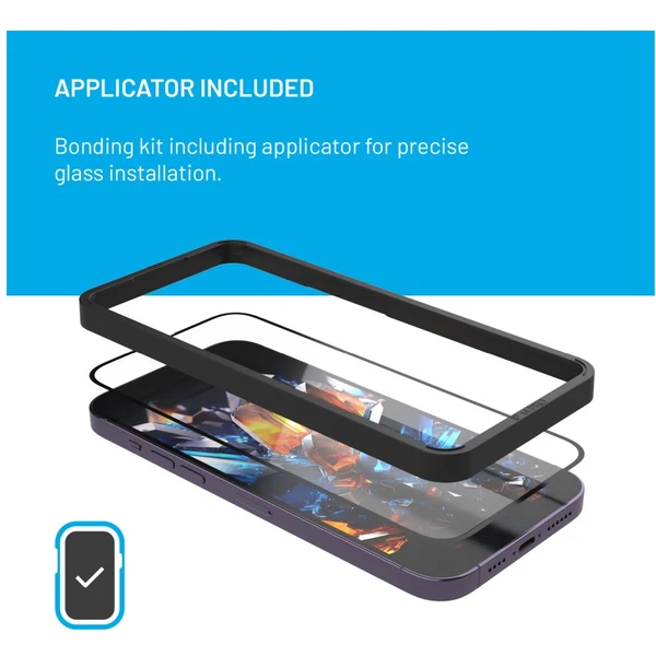 FIXED Armor prémiové tvrdené sklo s aplikátorom Samsung Galaxy A55 5G čierne - Ochranné fólie a sklo - Obrázok C2D1000P01