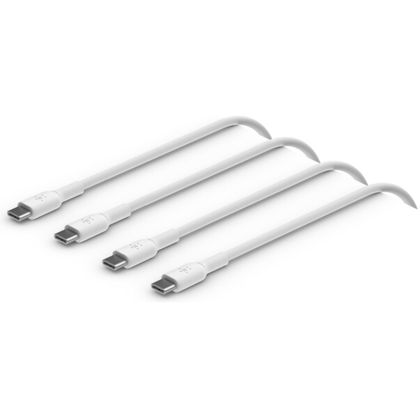 Belkin BOOST CHARGE USB-C/USB-C kábel, 1m, biely (2 ks)