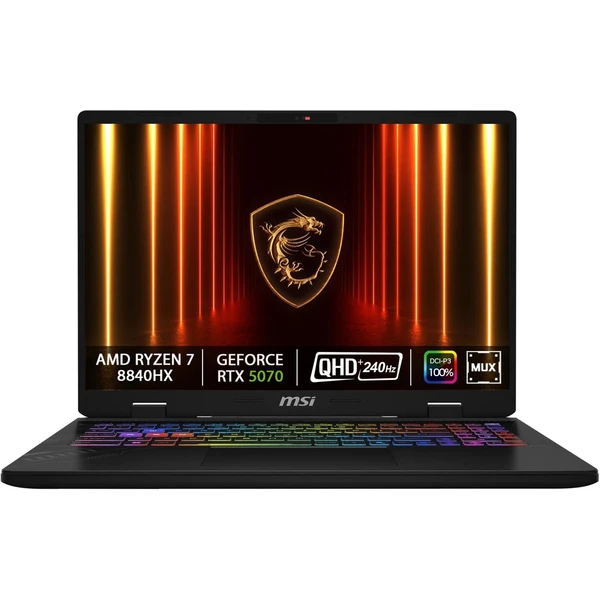 MSI Crosshair A16 HX (D8WGKG-021CZ) RTX 5070 sivý - Notebooky - Hlavný obrázok