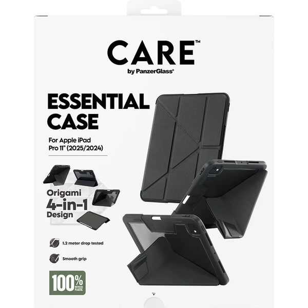 PanzerGlass® CARE 4v1 Essential puzdro Apple iPad Pro 11" (2025/2024) čierne - Puzdra - Obrázok C2XL000K01