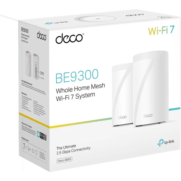 TP-Link Deco BE65 mesh systém 2ks biely - Mesh systémy - Obrázok C361000N01