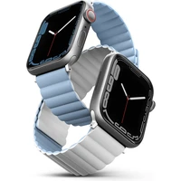 UNIQ Revix obojstranný remienok pre Apple Watch 42/41/40/38mm Arctic (biely/modrý) - Remienky