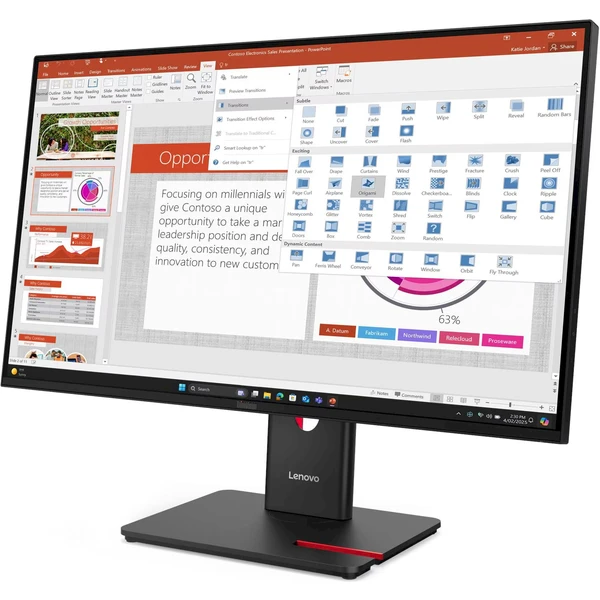 Lenovo ThinkVision T27-40 monitor 27" - Monitory - Obrázok C3YG000N01